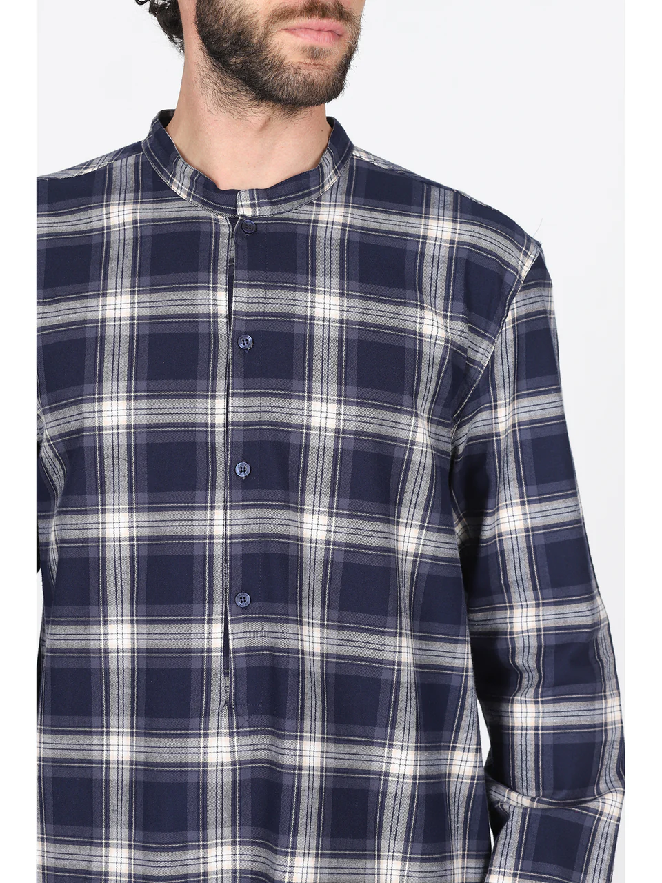 Nightgown in warm pure scottish cotton flannel