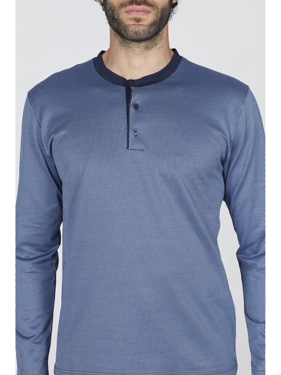 Premium 100% cotton fil-a-fil pajama in sapphire blue