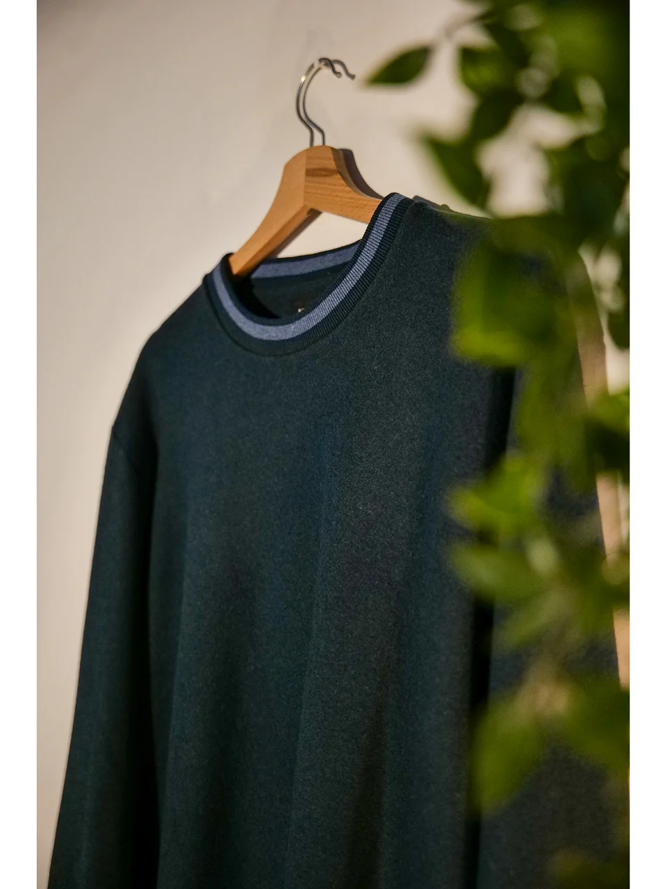 Tracksuit with zip in comfortable Milano point jacquard-GREEN