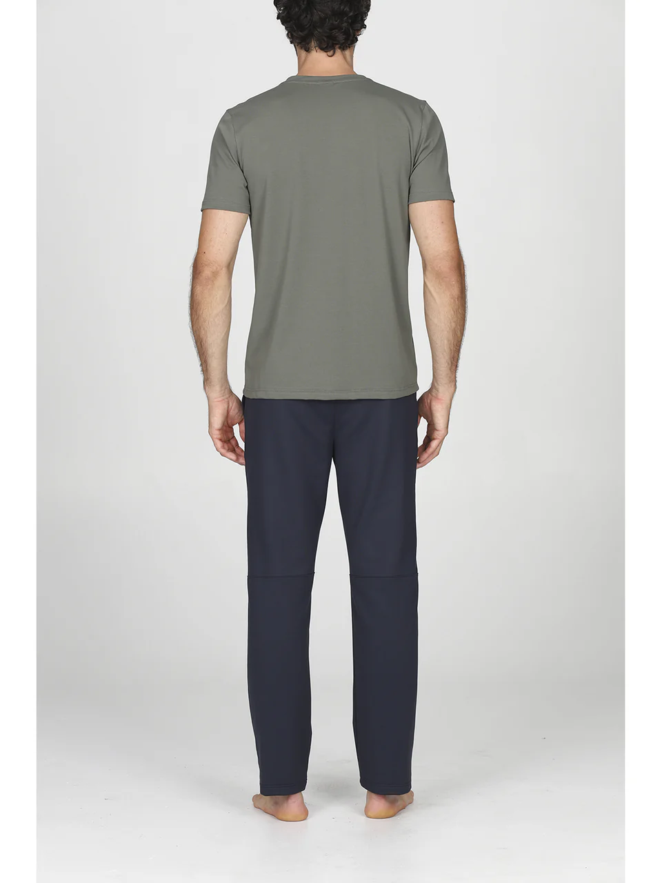 Men’s short sleeve t-shirt in performance stretch piquet j-tech-GREEN