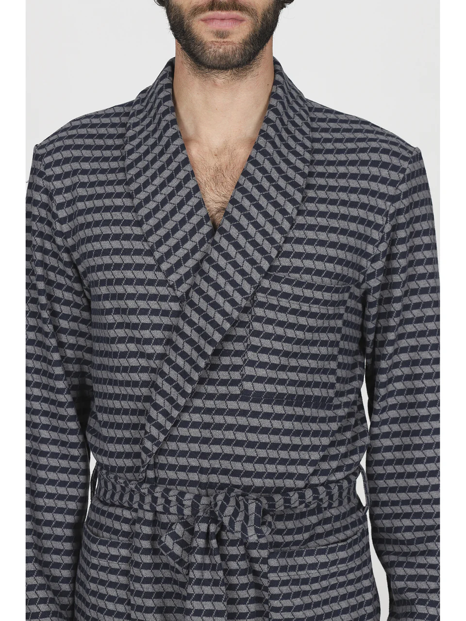 Robes in comfortable cotton jacquard