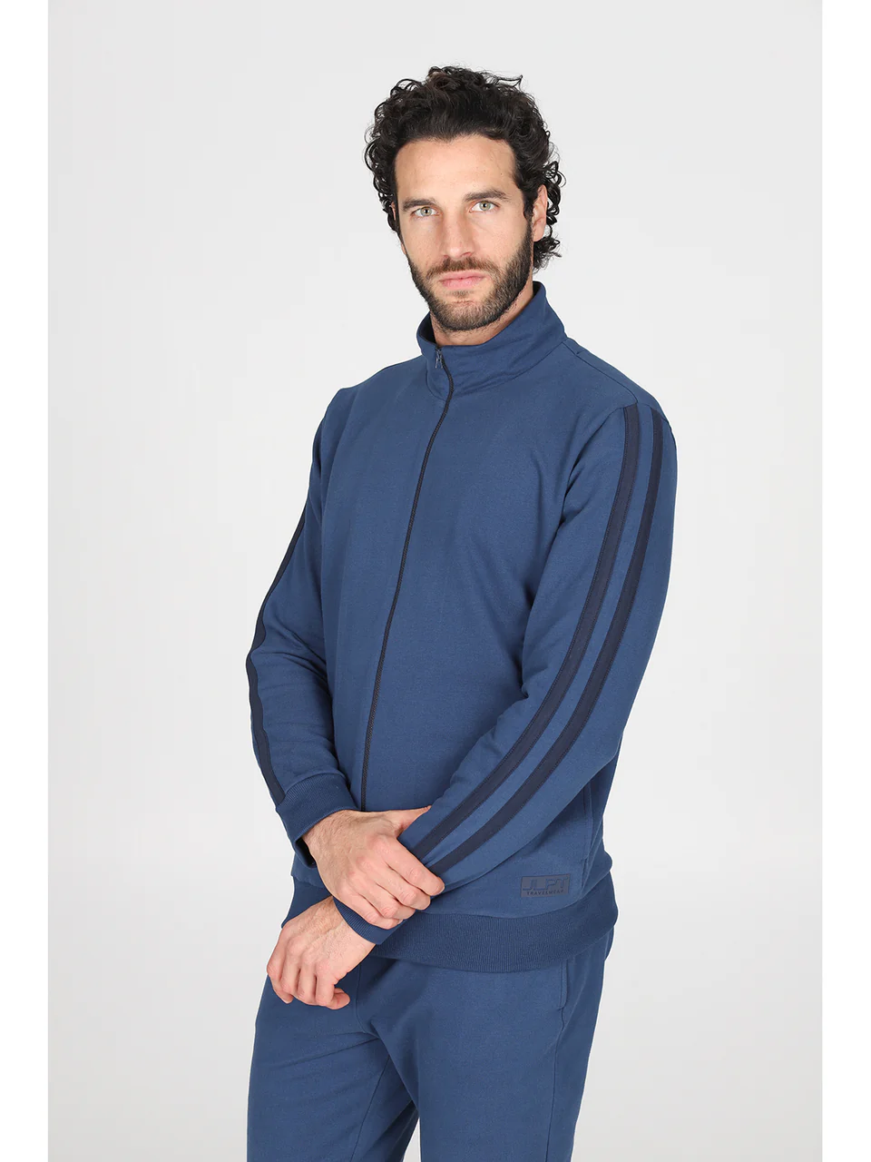 Sweatsuit in soft fleece with zip