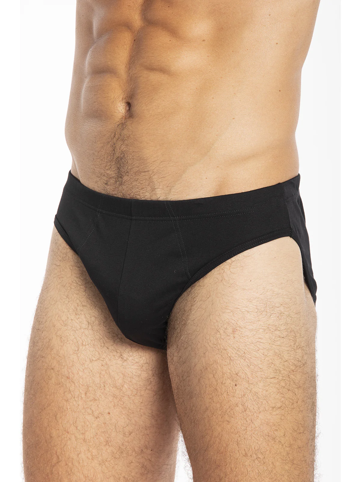 Pure Cotton Interlock “Double Knit” Briefs – BLACK