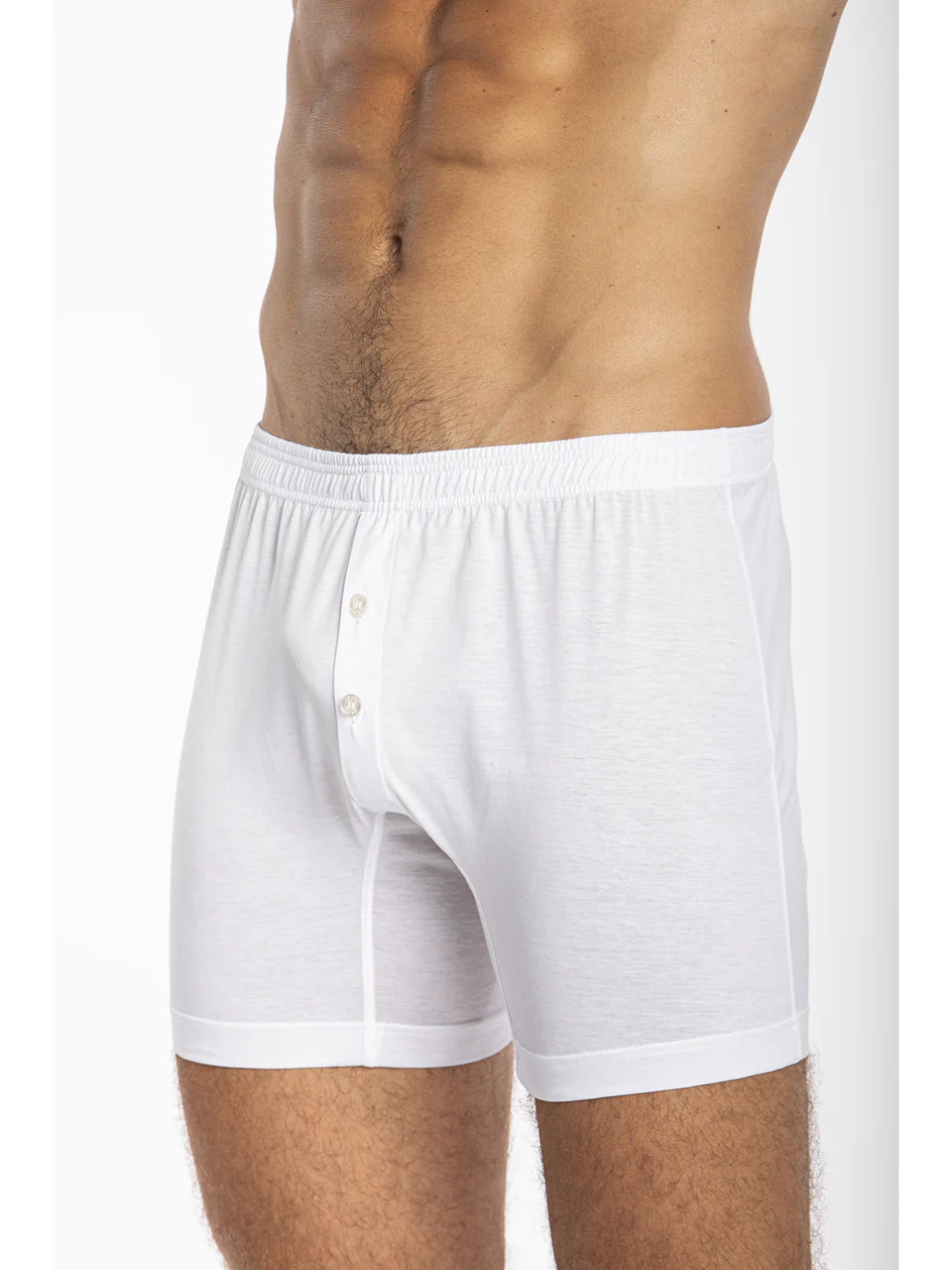 Premium boxer briefs, made of pure mercerized and gas-treated cotton jersey