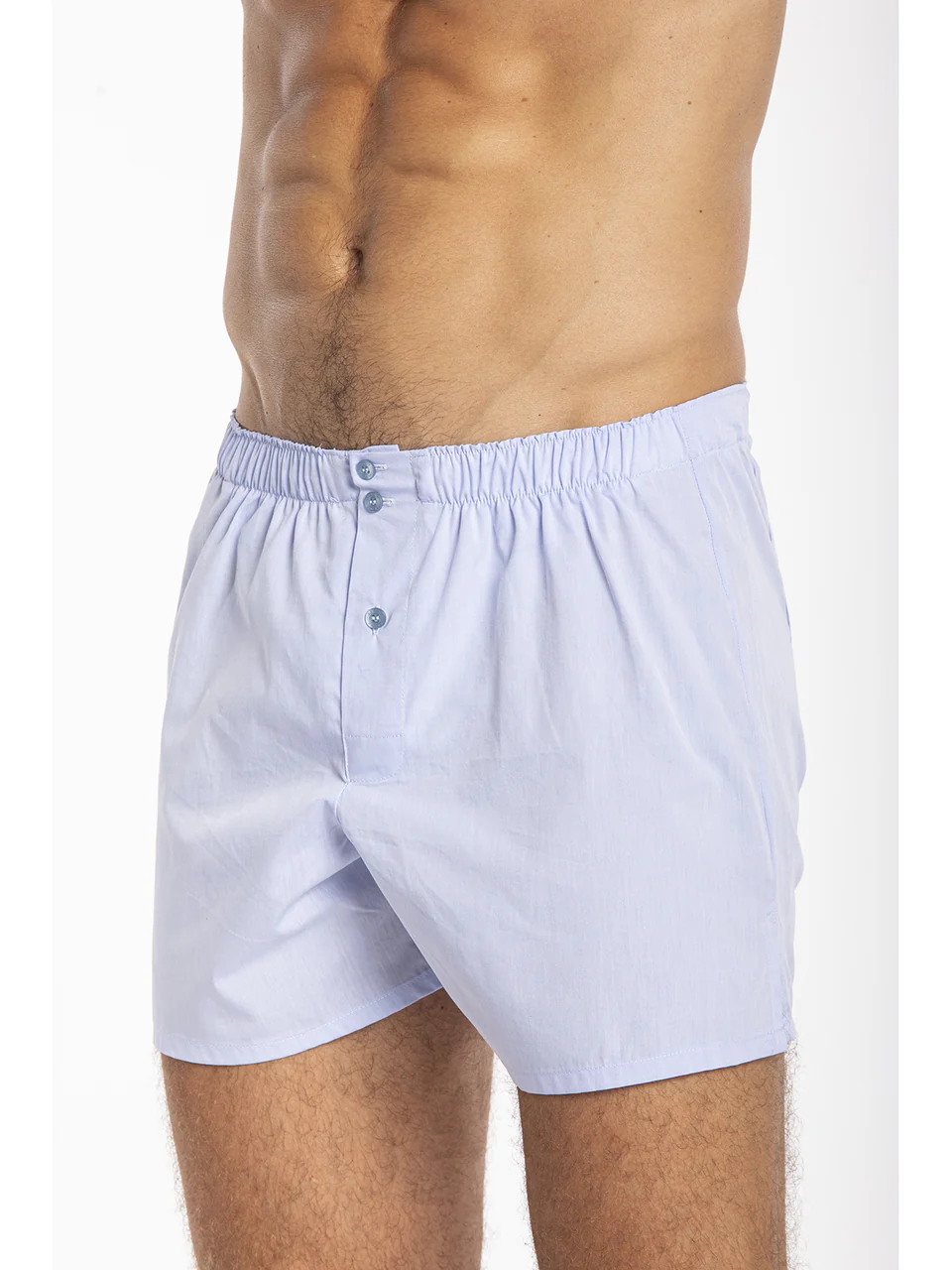 Boxer in shorts in fabric with internal slip, in fresh 100% cotton poplin