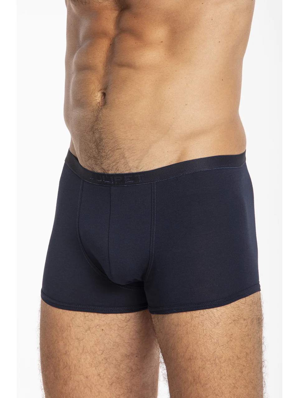 Ergonomic cut boxer briefs, second skin effect