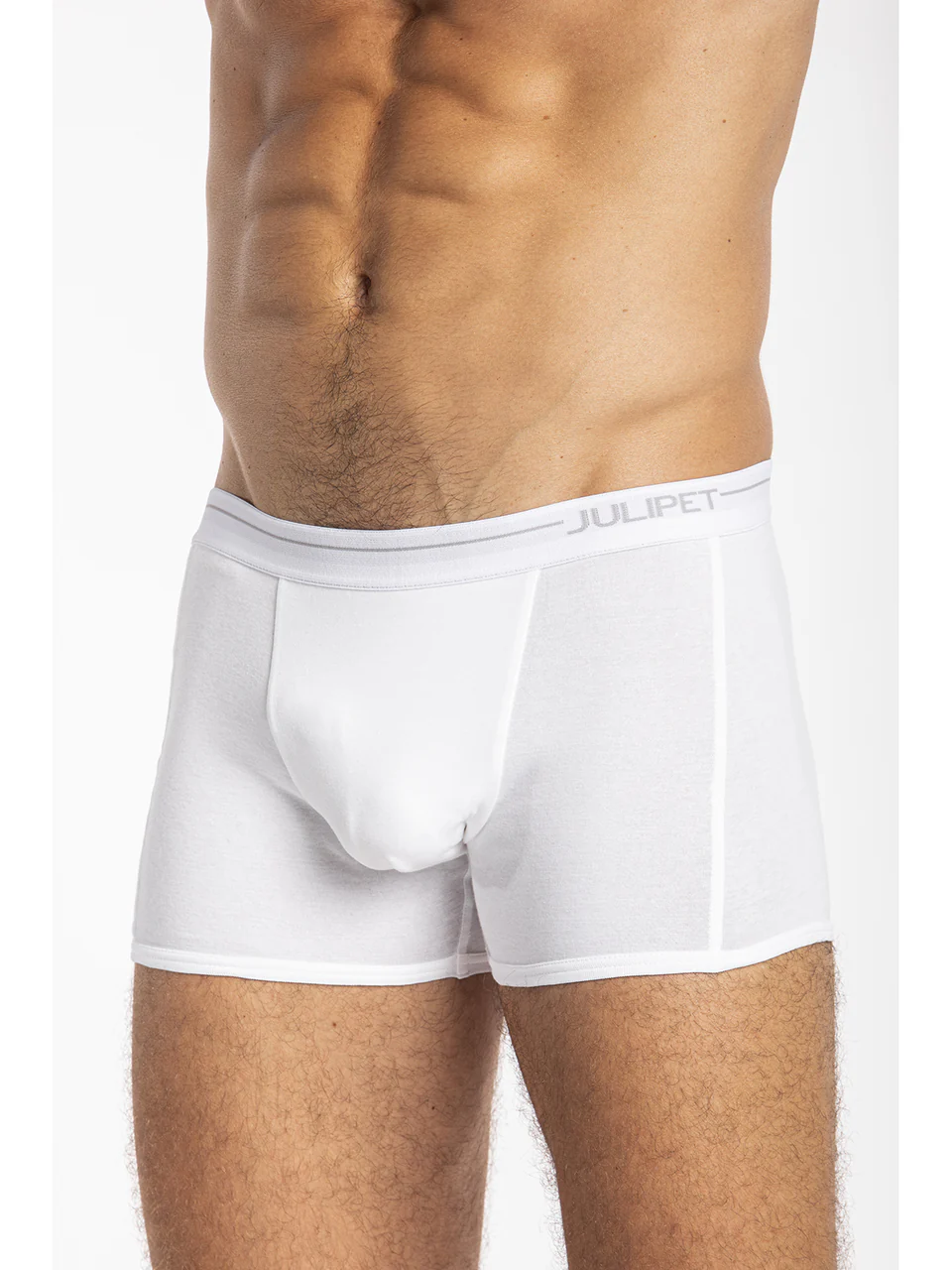 Mid-length jersey stretch cotton boxer briefs