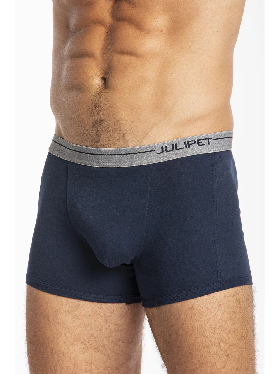Mid-length stretch cotton jersey boxer briefs