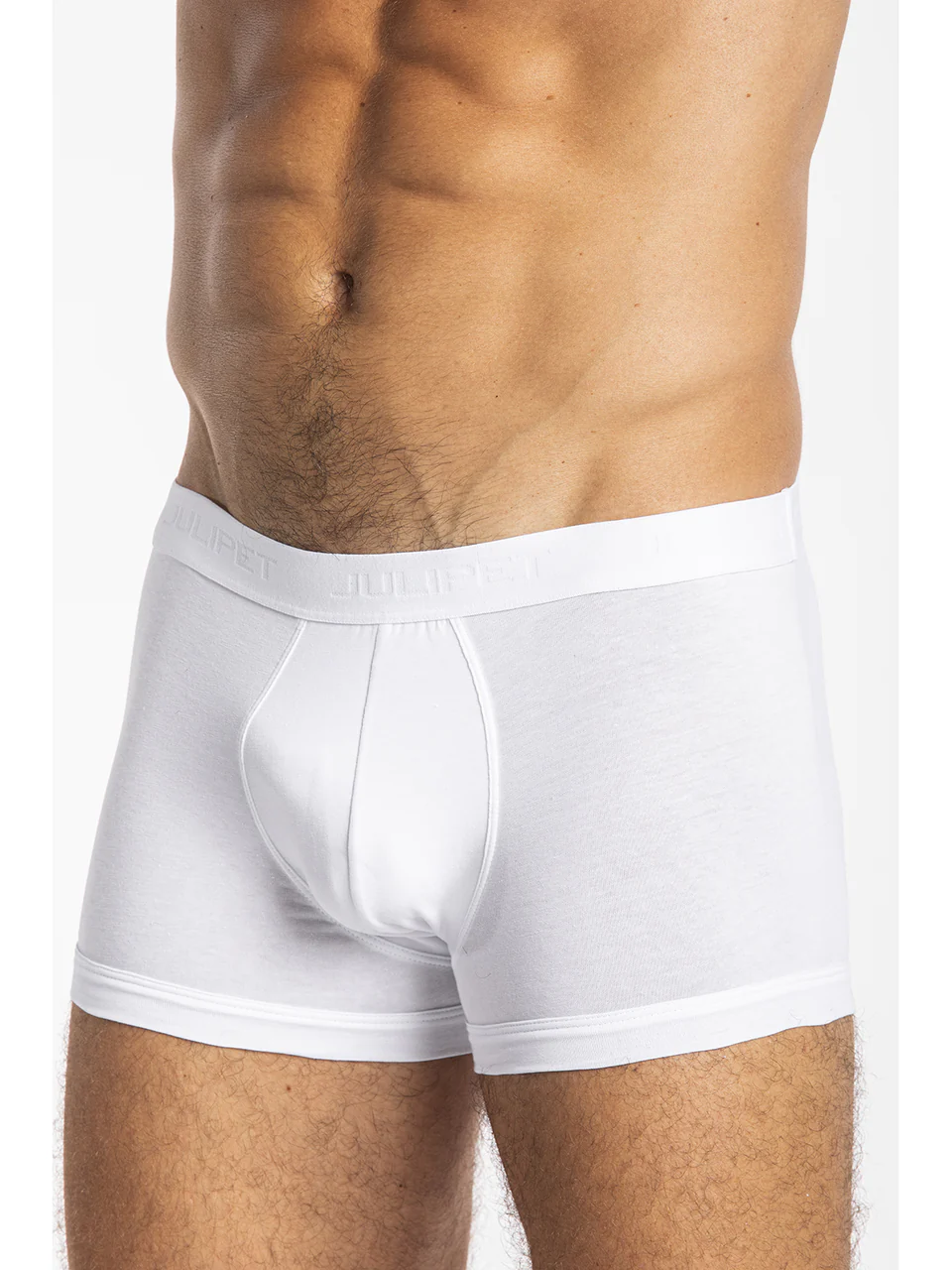 Stretch cotton jersey boxer shorts in a pack of two