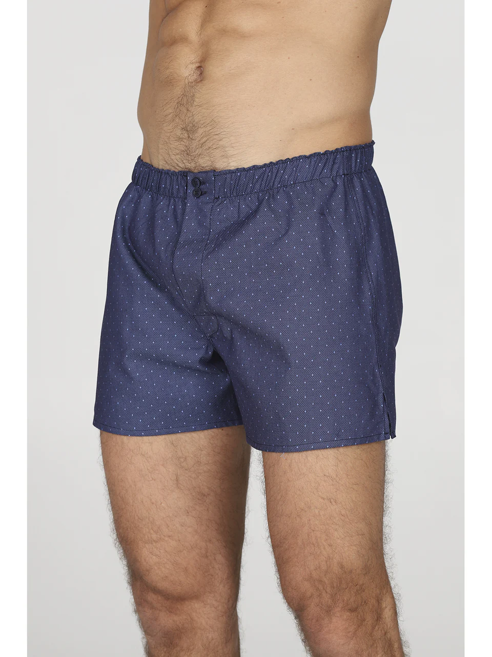 Boxers in fine pure cotton poplin in blue