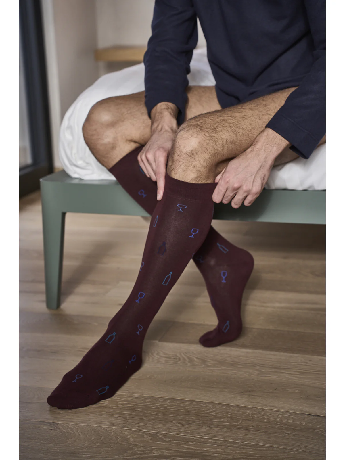 Knee-high socks “prima domus” in elegant gift box