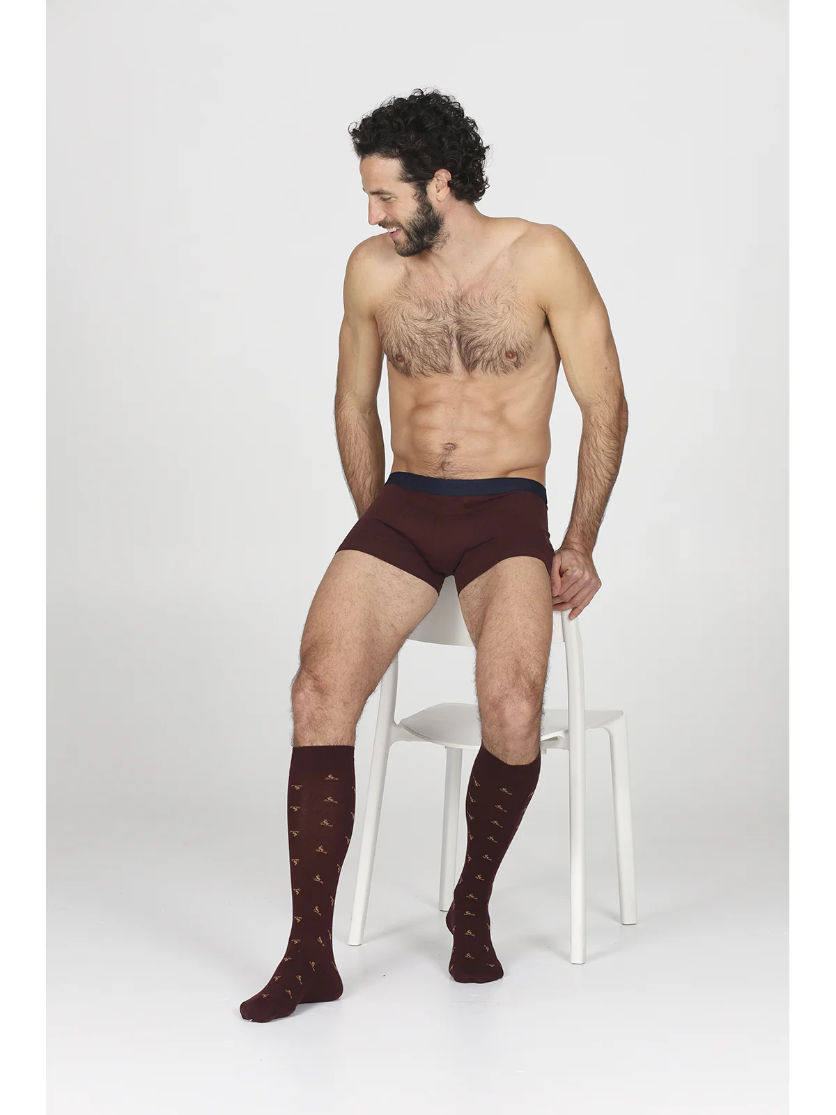 Knee-High Patterned Socks, Gift Box Of 3 Pairs